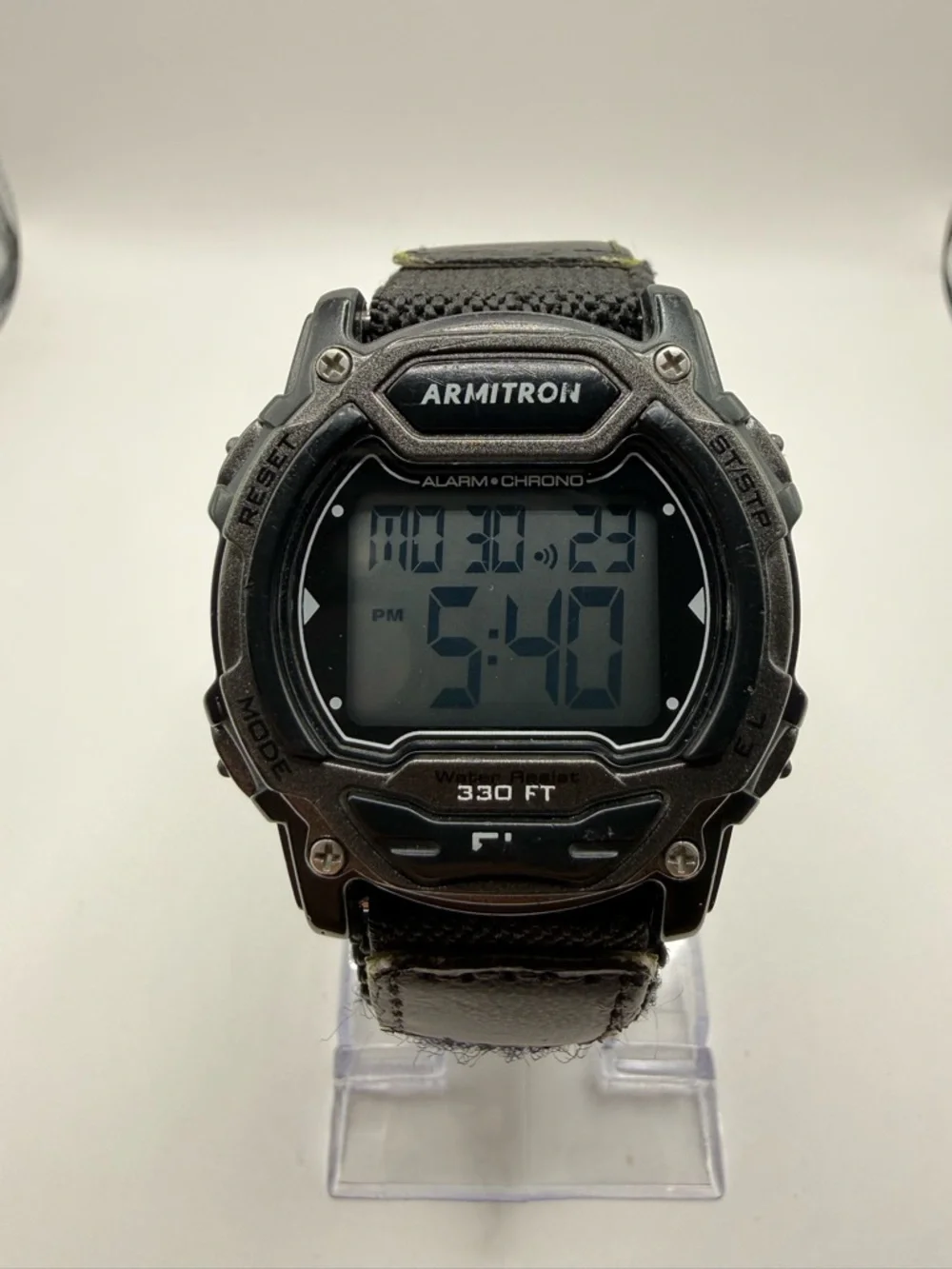 Armitron Sport Unisex 45/7004GBK Digital Chronograph Black Nylon Strap Watch